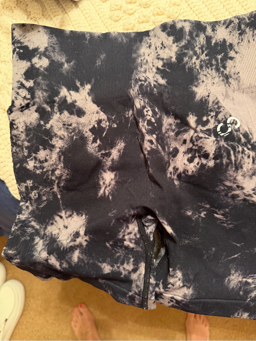 Women's Athletic Tie-Dye Shorts - Picture 5 of 7